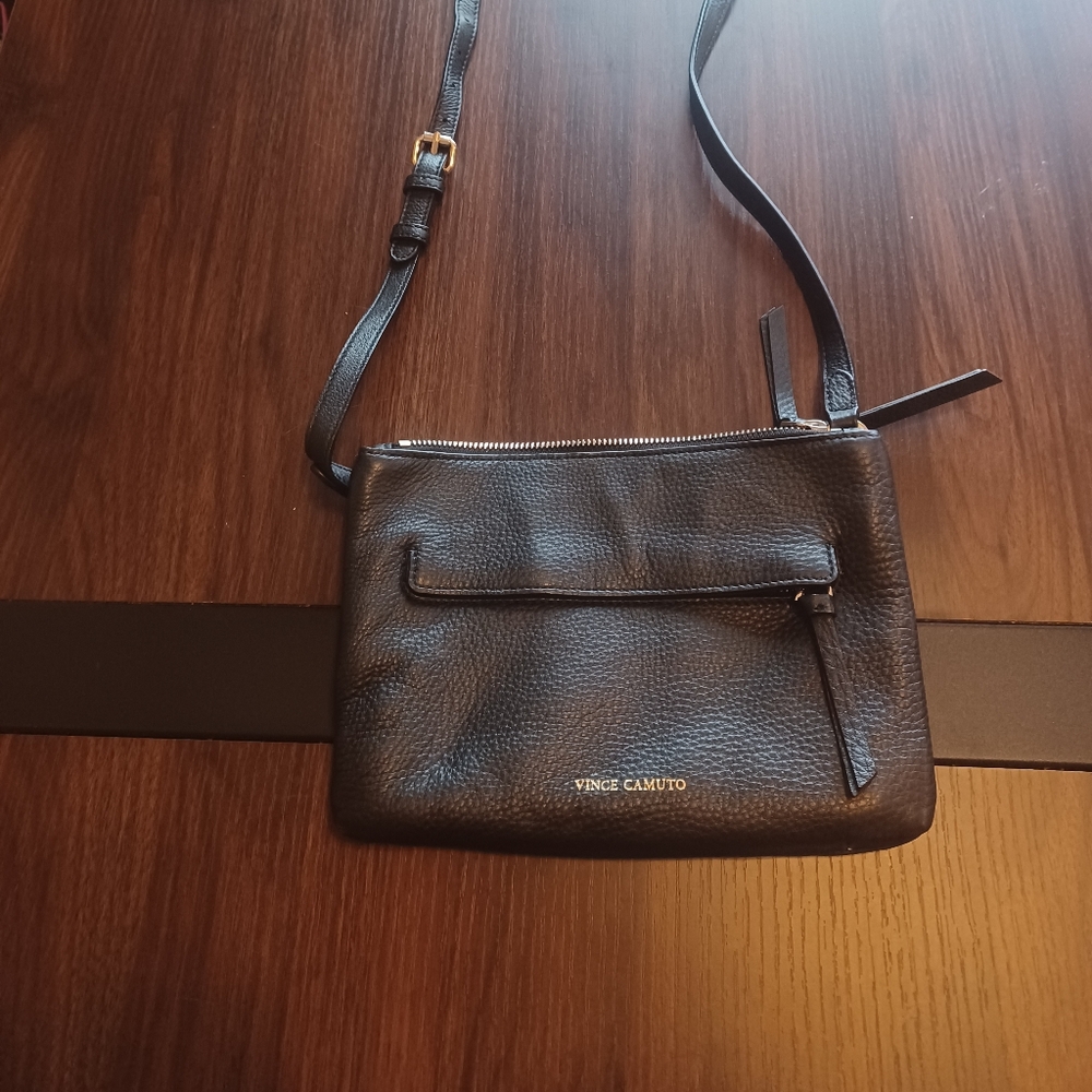 Vince Camuto Black Crossbody Bag with Timeless Design